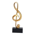 thumbnail image 1 of 3x Rustic Music Note Musical Sculpture Statue for Stand Vintage Bedroom Desktop Decoration, 1 of 7