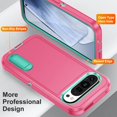 thumbnail image 4 of Dteck Case for Google Pixel 9 / 9 Pro,Shockproof 3-Layer Protection Case Built-in Kickstand Military Grade Protective Cover for Google Pixel 9 / 9 Pro,Rose+Mint, 4 of 8