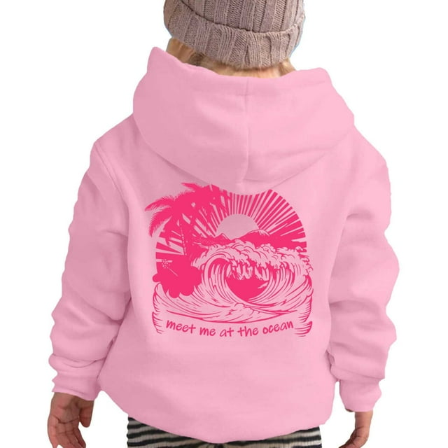 Dpytoraw Chandail à Capuchon à Manches Longues pour Fille Sweat à Capuche Graphique Mignon pour Enfants Taille 3-4 Ans