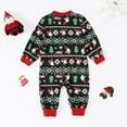 thumbnail image 4 of MUXiin Christmas Family Pajamas Matching Sets,Family Christmas Matching Pajamas Set Festive Holiday Print Top and Classic Plaid Bottoms, 4 of 5