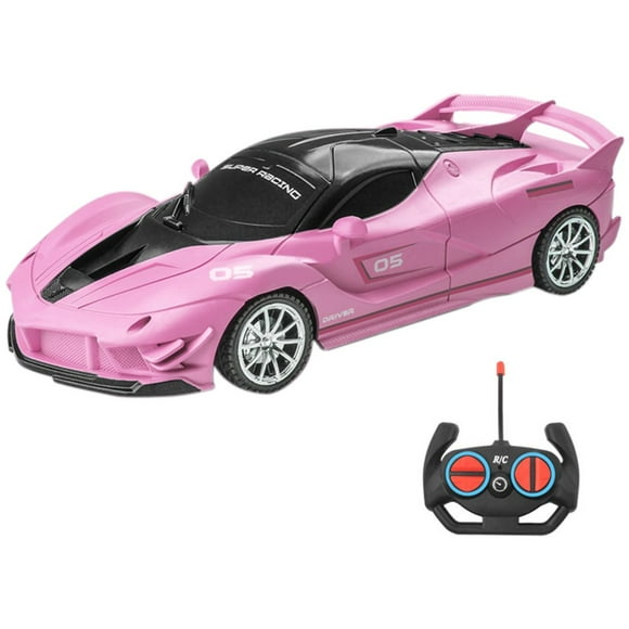 AMERTEER 1 18 RC Drift Car with 4 Channel and LED Light Sports Toy Car Battery Operated RC Racing Car High Simulation High-speed Drift Car Parent-children Interaction Toy Car for Kids Age