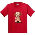 thumbnail image 3 of Inktastic Kiniart Mini Goldendoodle Youth T-Shirt, 3 of 5