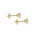 thumbnail image 2 of Pompeii 1 Ct T.W. Certified Diamond Studs in 14k Yellow Gold (K-L,I2-I3), 2 of 5