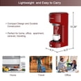 thumbnail image 6 of Single Serve Coffee Maker for K-Cup Single Cup Capsule and Ground Coffee,Coffee Brewer Single Cup Coffee Makers with 6 to 14oz Reservoir, Mini Size, Red, 6 of 7