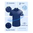 thumbnail image 4 of COOFANDY Button Down Shirt for Men Short Sleeve Casual Shirts Wrinkle-Resistant Stretch Modern Dress Shirt, 4 of 6