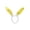 Yellow-YE-home supplies, variant on Home Fleece Rabbit Ears Headband Easter Bunny Hair Clip Head Hoop with Flower Decoration (Red/Blue/Purple/Yellow/White) St Patricks Day Decorations