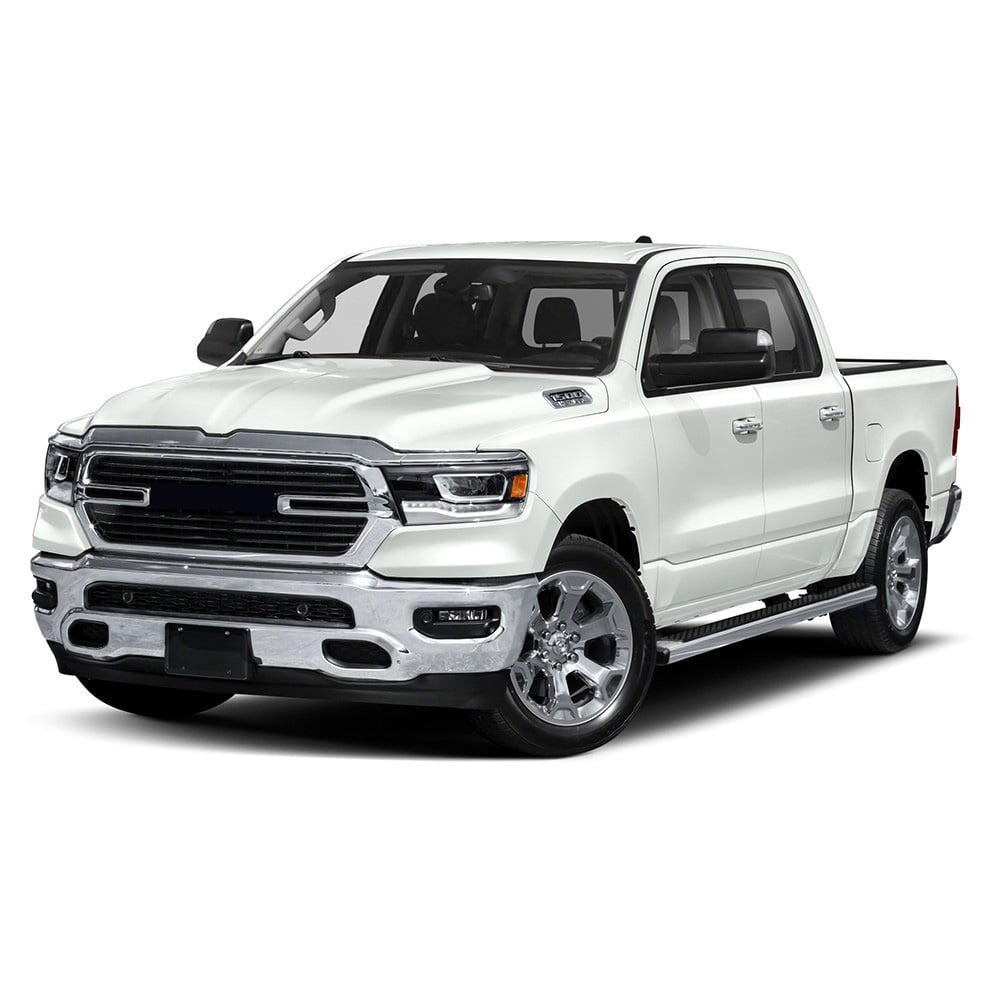 Ikon Motorsports Running Boards for 2019-2025 Ram 1500 Crew OE Chrome 4.5in Side Step Nerf Bars