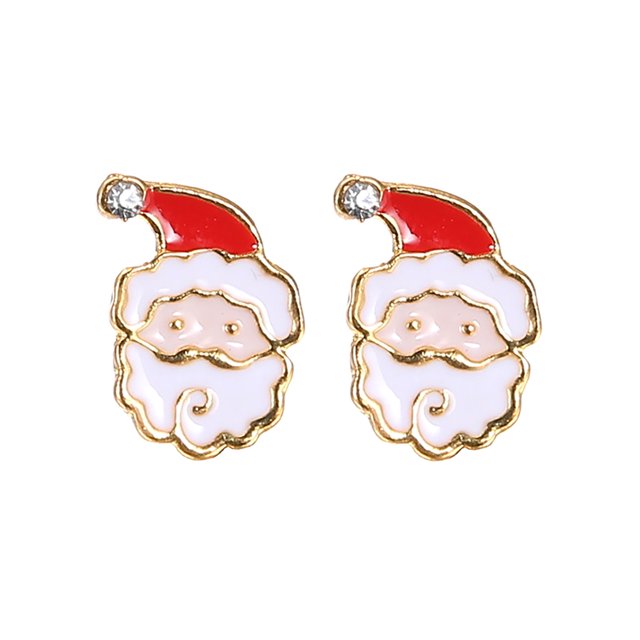 Pendientes de Navidad de dibujos animados de moda para mujer Pendientes de campana de Santa Wmkox8yi sjalhkljlk4513