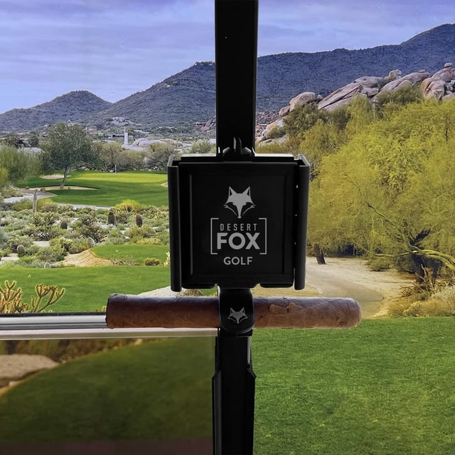 Soporte para cigarros Golf Phone Caddy + Desert Fox Golf Black
