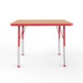 thumbnail image 3 of ECR4Kids 24in x 36in Rectangle Premium Thermo-Fused Adjustable Activity Table Maple/Red/Red - Standard Ball, 3 of 4
