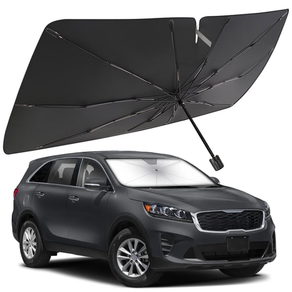 Windshield Sun Shade Umbrella for Kia sorento 2011-2024, Foldable Car Umbrella Sunshade with UV Block Front Window Cover (Heat & Sun Protection)