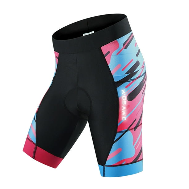 Pantalones cortos de mujer Pantalones cortos de ciclismo para mujer transpirables acolchados para ciclismo montar en bicicleta pantalones cortos con relleno Wosawe Pantalones cortos de mujer Walmart e...
