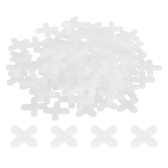 400Pack Tile Spacers, 5mm 3/16" Cross Shape Wall Floor Tile Spacer, White