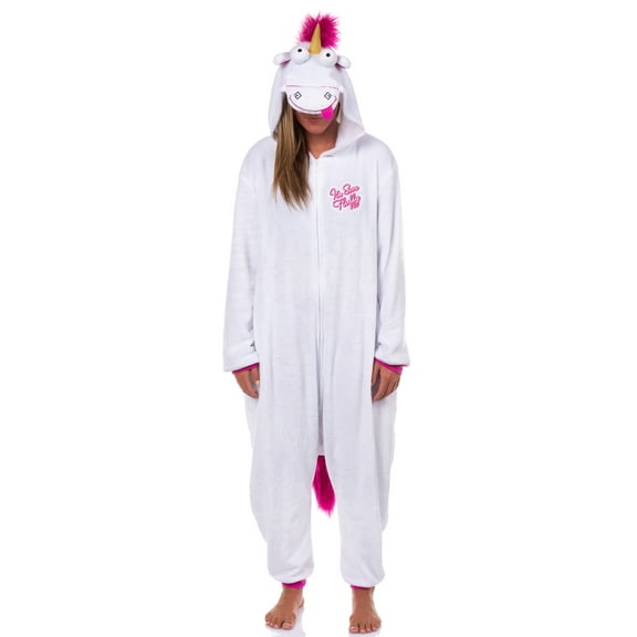 Minion Women's Fluffy Unicorn Costume Unions Suit Fleece Onesie Pajama