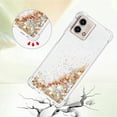 thumbnail image 4 of Case for Motorola Moto G Stylus 5G 2023 Case Glitter Cute Luxury Love Liquid Quicksand Clear Soft TPU Girls Women Stylish Bumper Shockproof Protective Cover for Moto G Stylus 5G 2023 Golden YB, 4 of 14