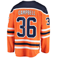 thumbnail image 2 of Jack Campbell Edmonton Oilers NHL Fanatics Breakaway Home Jersey, Large, 2 of 2
