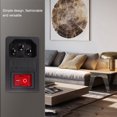 thumbnail image 5 of FUTUREORYY Power Plug Connector Power Socket Black Nylon for Equipment Use 1Pcs, 5 of 5