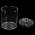 thumbnail image 3 of Acrylic Cotton Pad Storage Box, 10.5x6.8cm Round Transparent Organizer for Bathroom & Vanity, Small Item Holder, 3 of 5