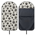 thumbnail image 6 of XYZCANDO Dog Paw Print Terry Cloth Car Seat Covers Anti-Slip, for Van Truck Seat Automotive Suitable for Trucks Cars, 6 of 9