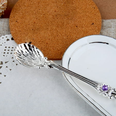 

6pcs Retro Coffee Spoon Stainless Steel Yogurts Watermelon Spoon for Dessert Shop Table Decoration Kitchen Tableware.
