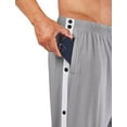 Men's Tearaway Pants Basketball Workout Sweatpants High Split Snap