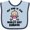 Blue and Navy, variant on Inktastic My Daddy Worlds Best Barber Girls Baby Bib