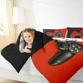 thumbnail image 4 of Homewish Gamepad Gaming Bedding Comforter Set,Modern Video Game Twin Comforter Sets,Red Black Bedding Set For Kids,Luxury Bedroom Decor Reversible,2 Pieces, 4 of 8