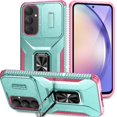thumbnail image 1 of Funda para GANGXUN Samsung Galaxy A55 5G - Soporte metálico, Función magnética, Verde, 1 of 5