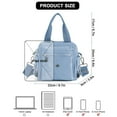 thumbnail image 6 of Spencer Womens Handbags Tote Bags Multiple Pockets Lady Shoulder Crossbady Bag Waterproof Satchel, Blue, 6 of 11