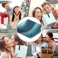 thumbnail image 5 of Wearable Blanket,Blue Gold Marble Pattern Hooded Wearable Flannel Blanket for Adults & Teens,Winter Poncho Shawl Wrap Cape Cozy Anti-Pill,50"x60", 5 of 5