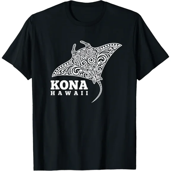 Kona Hawaii Manta Ray Vacation Souvenir Travel T-Shirt