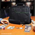 thumbnail image 2 of USA Gear XL Magic The Gathering MTG Deck Box Bag Travel Case - Large MTG Card Storage Bag with Padded Shoulder Strap, Customizable Interior, Weather Resistant - Fits Deck Boxes & Sleeved Cards - Green, 2 of 5