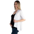 thumbnail image 4 of Maternity Elbow Sleeve Cascading Cardigan, 4 of 9