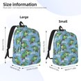 thumbnail image 4 of Balery Crocodile Riding Skateboard Vintage Canvas Backpack for Men and Women - Large Capacity, Durable Travel Laptop Bag for School, Work, Hiking, and Outdoor Activities-Small, 4 of 7