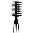 thumbnail image 4 of 5pcs Men Retro Oil Hair Hairdressing Comb Portable Wide Large Tooth Hairstyle Comb, 4 of 5
