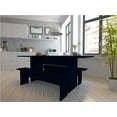 thumbnail image 2 of Manhattan Comfort NoMad 3-Piece Engineered Wood Dining Set Tatiana Midnight Blue, 2 of 8