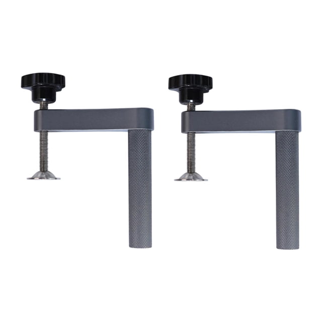 2x Bench Dog Clamp Cwenchtop Clamps Clip de escritorio Ligero Fácilmente Instale la Aleación de aluminio de la abrazadera del agujero del perro para 19 mm