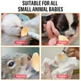 thumbnail image 2 of Silicone Material Kitten Nipples for Nursing, Reusable Kitten Syringe for Feeding,Silicone Pacifier Suitable for Kittens, Puppies and Wild Animals. (Small), 2 of 7