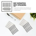 thumbnail image 4 of 50 Sheets Diy Cards Funny Scratch Cards Silver Rectangle For Men And Women, 4 of 5
