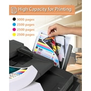 GLOBALVUE C235 C230 Toner Cartridges 4 Pack High Yield (with Chip) Compatible with Xerox C235 C230 C225 for Xerox C235/DNI C230/DNI C225/DNI Color Multifunction Printer
