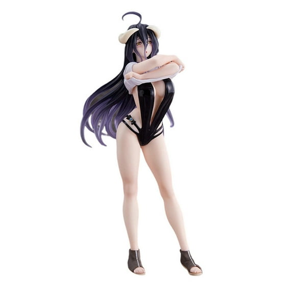 Traje de baño Albedo con figura de anime de Toy Overlords, 19 cm, PVC Mo