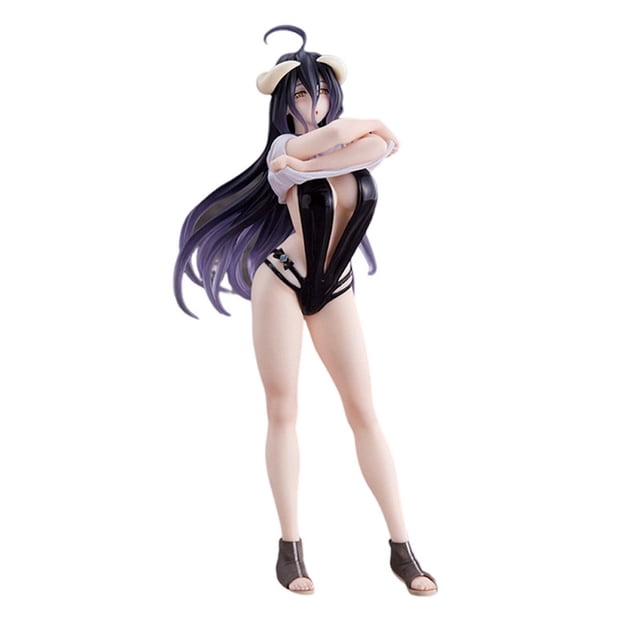 Traje de baño Albedo con figura de anime de Toy Overlords, 19 cm, PVC Mo