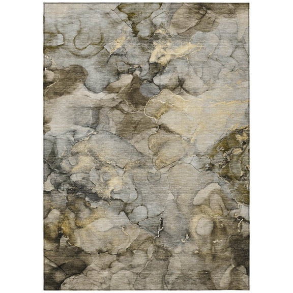 Dalyn Rugs Machine Washable Indoor/Outdoor Chantille ACN2018 Pewter 2'6" x 3'10" Rug