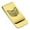 Gold, variant on Stainless Steel Geometric Polygon Cat Animal Classic Slim Money Clip Credit Card Holder