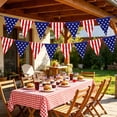 thumbnail image 2 of Guodhu American Flag Bunting 15pcs USA Stars and Stripes Patriotic Banner Set for 4th of July Independence Day Outdoor Garden House Decorations(Multicolor D), 2 of 6