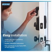 Schlage Encode Plus Aged Bronze Metal WiFi Deadbolt with Camelot Trim