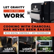 Masterbuilt® Gravity Series® 800 Smoker Grill - Charcoal Grill plus Griddle Insert, Digital Control, App Connectivity, 800 Cooking Square Inches in Black, Model MB20040221