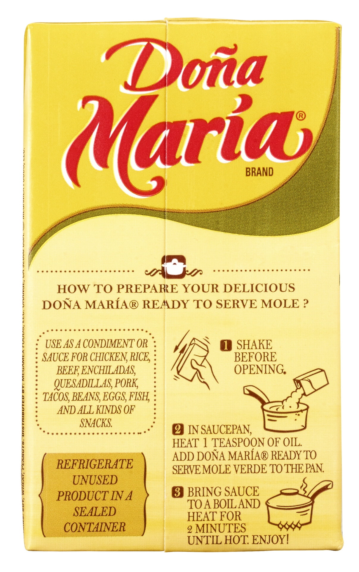 DONA MARIA Ready to Serve Mole, Mexican Mole, 12.7 oz