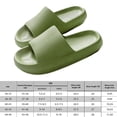 thumbnail image 2 of Zapatillas de almohada con diapositivas de nube suave suela gruesa zapatillas de ducha para interior y exterior, 2 of 6