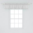 thumbnail image 2 of Ambesonne Stork Window Valance, Minimalist Monochromatic Migrate Themed Repeating Pattern of Flying Birds, Curtain Valance for Kitchen Bedroom Decor with Rod Pocket, 54" X 12", Charcoal Grey White, 2 of 3